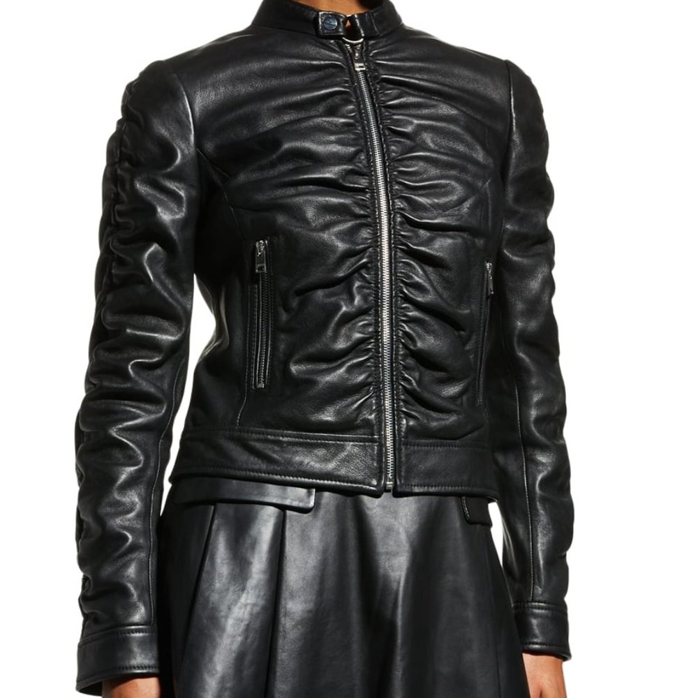 Lamarque Philana Leather Biker Jacket Size XXL - FMC23